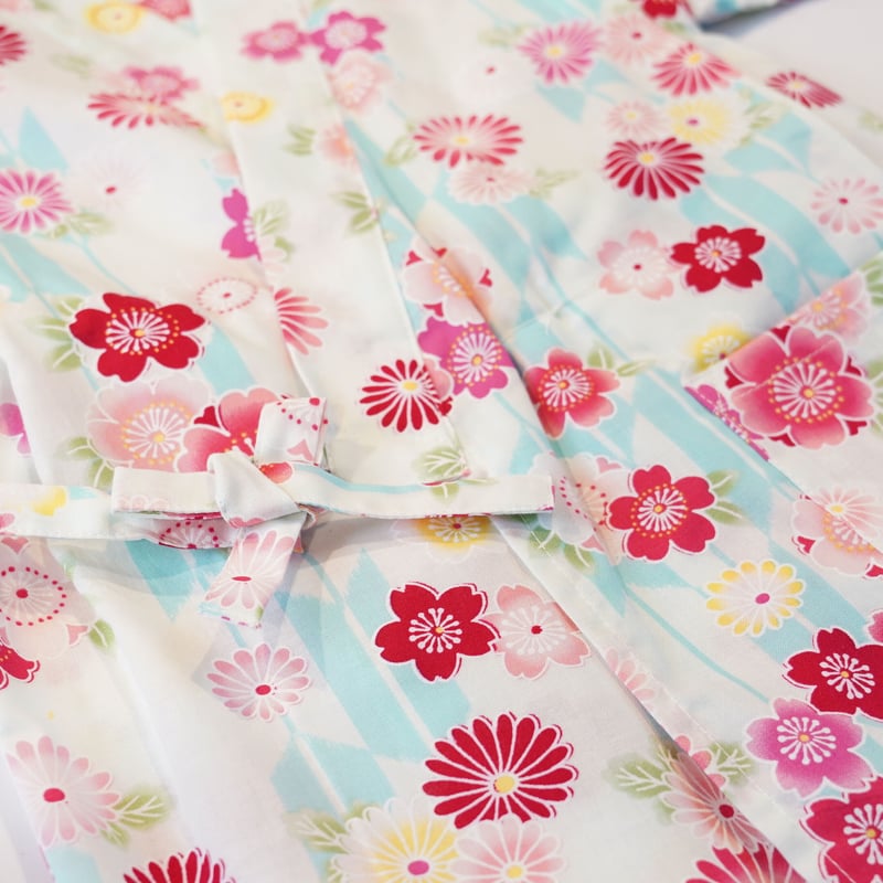 子ども甚平「花柄・女の子向け・100サイズ」 | MINOKO STORE