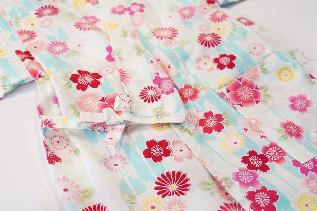 子ども甚平「花柄・女の子向け・100サイズ」 | MINOKO STORE