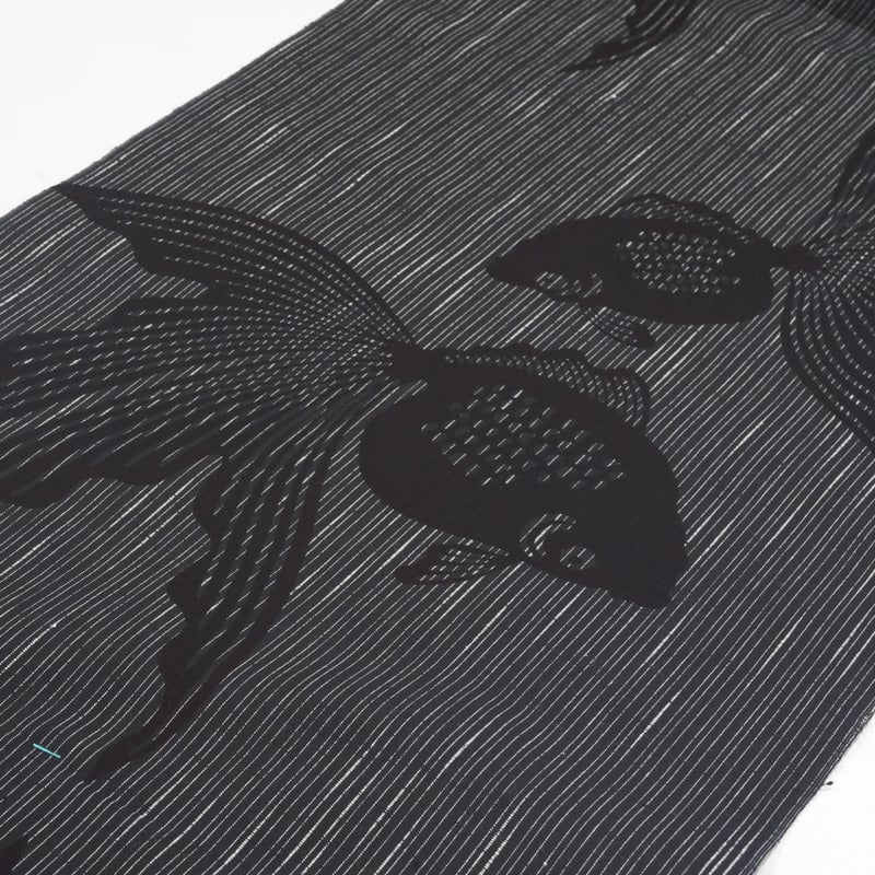 竺仙浴衣「男性向け・広巾・綿紬・金魚」 | MINOKO STORE