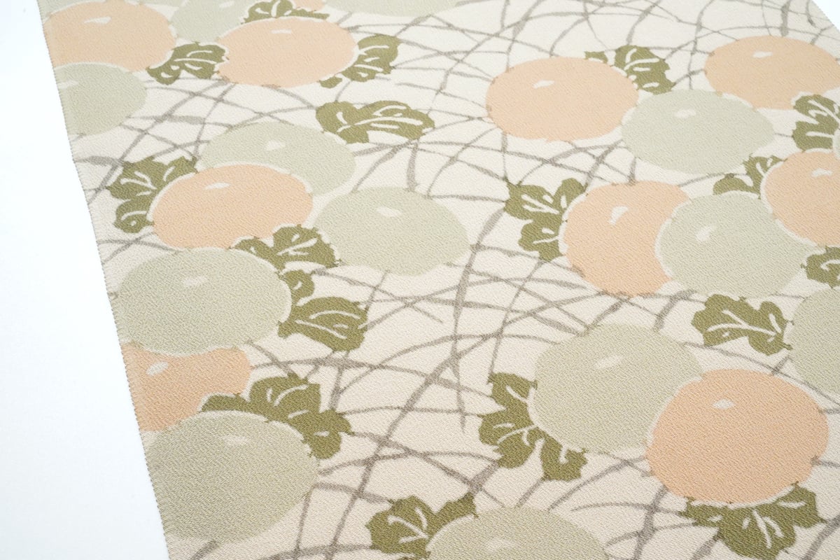 小紋正絹縮緬総柄万寿菊