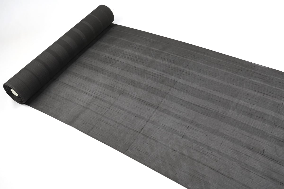 夏紬「広巾・越後おぐに・松煙染・ちがい縞」 | MINOKO STORE