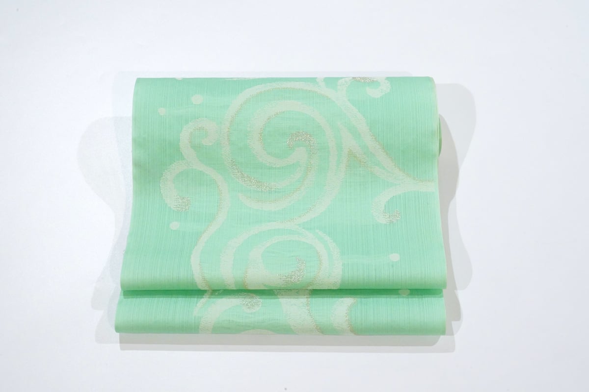 九寸帯（名古屋帯）「単衣～夏衣向き・帯屋捨松・波綾紋」 | MINOKO STORE