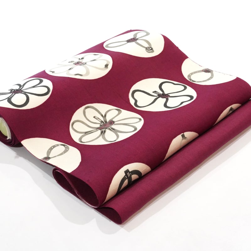 九寸帯(名古屋帯)「岡田その子・型絵染・組紐」 | MINOKO STORE