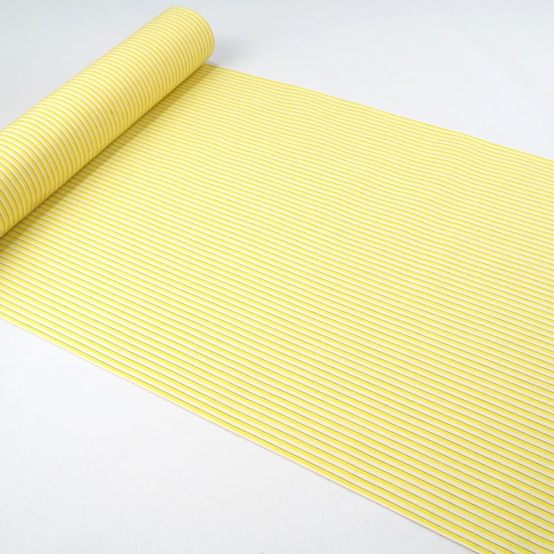 丹後木綿 着物反物 クリーム地・レモン色子持ち縞　訳あり 丹後木綿「クリーム地・レモン色子持ち縞」 | MINOKO STORE