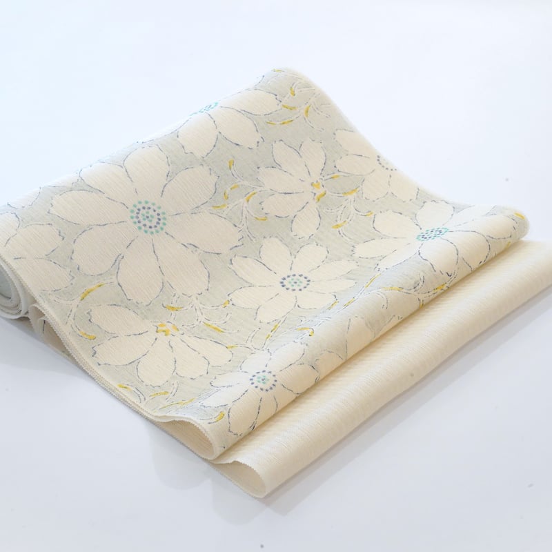 九寸帯(名古屋帯)「夏～単衣向き・染の川勝・秋桜」 | MINOKO STORE