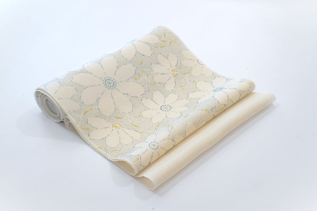 九寸帯(名古屋帯)「夏～単衣向き・染の川勝・秋桜」 | MINOKO STORE