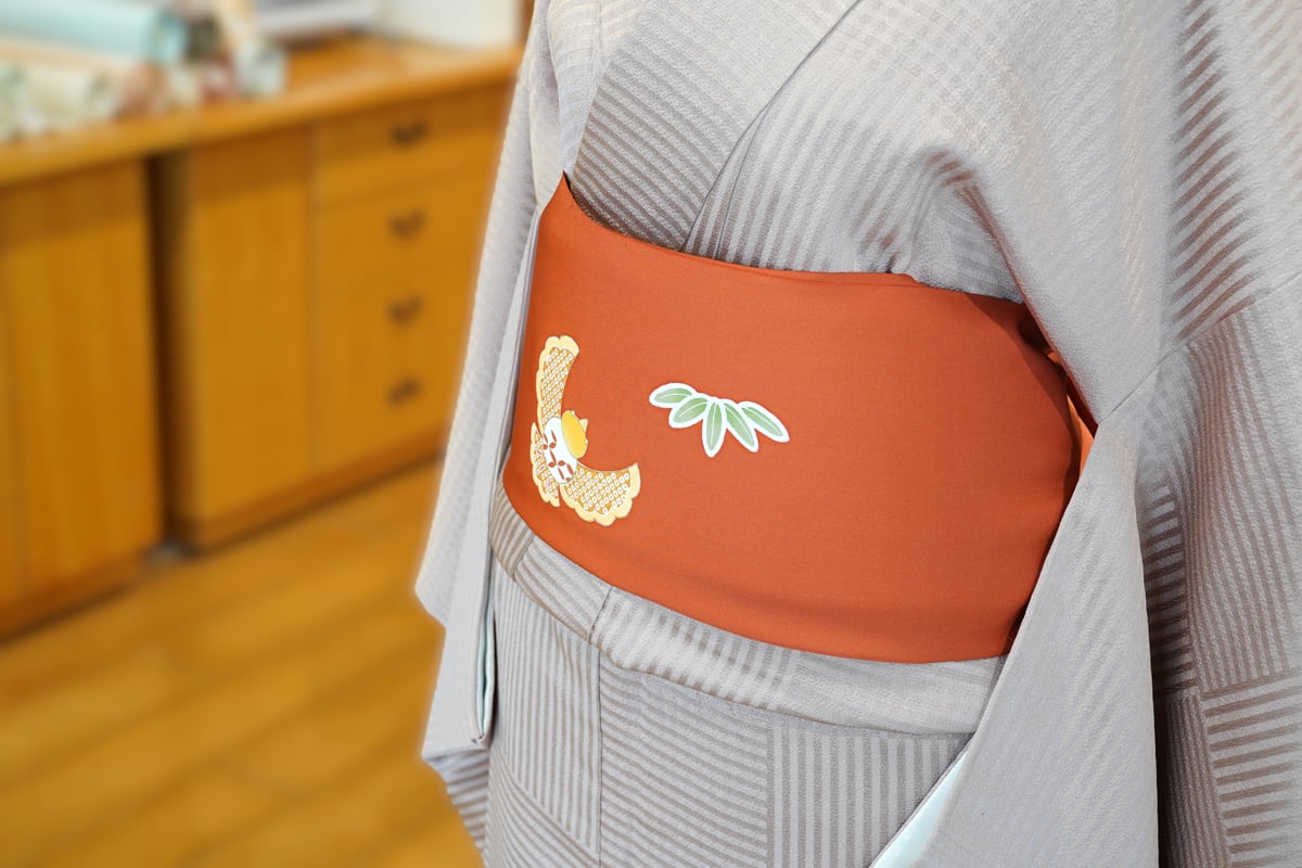 九寸帯（名古屋帯）「塩瀬・ふくら雀」 | MINOKO STORE