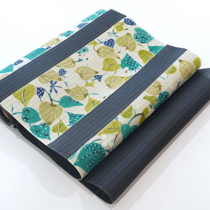 夏九寸帯(名古屋帯)「岡田その子・型絵染・十薬」 | MINOKO STORE