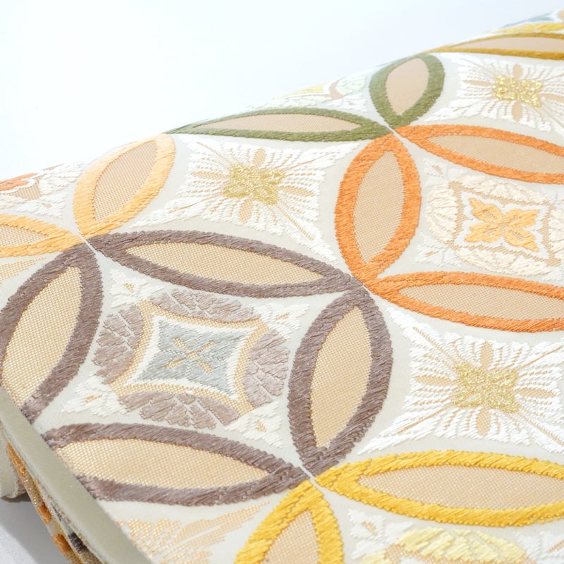 まみ　ご確認　(西陣袋帯　七宝つなぎ紋様) 袋帯「西陣織・唐織・七宝つなぎ」 | MINOKO STORE