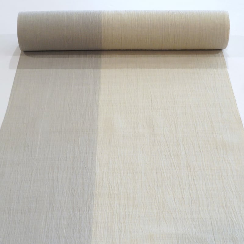 小千谷縮 小千谷縮「片身がわり・蒟蒻糊・オーガニックラミー・吉新織物