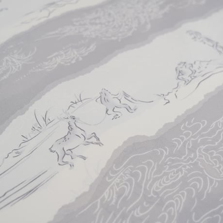 長襦袢「鳥獣戯画」