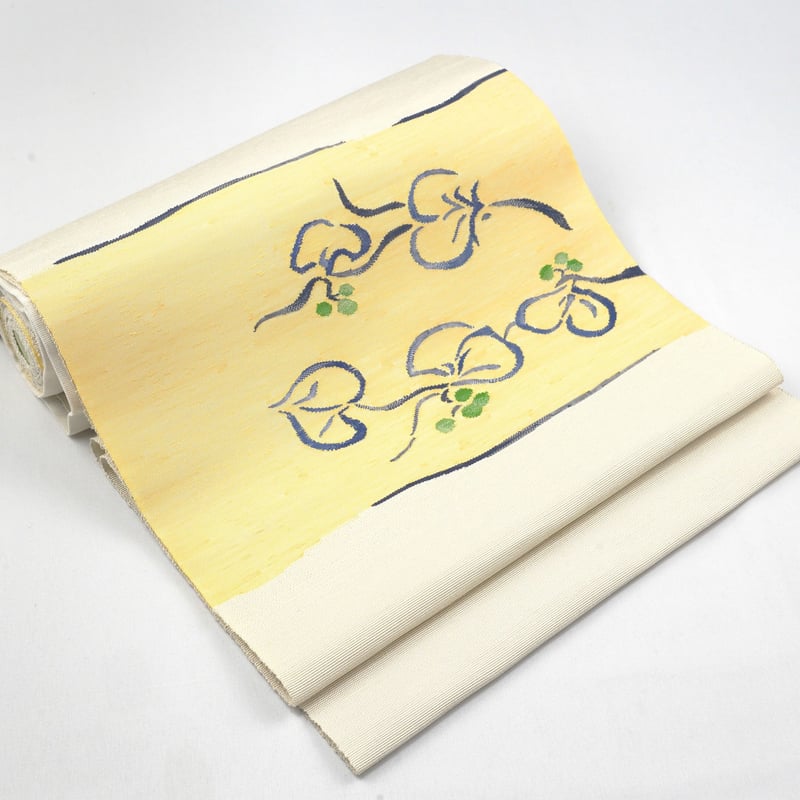 八寸帯(名古屋帯)「まこと織物・すくい織り・陶調山帰来」 | MINOKO STORE 