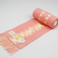 半巾帯「博多織・西村織物・紗織・ピンク」