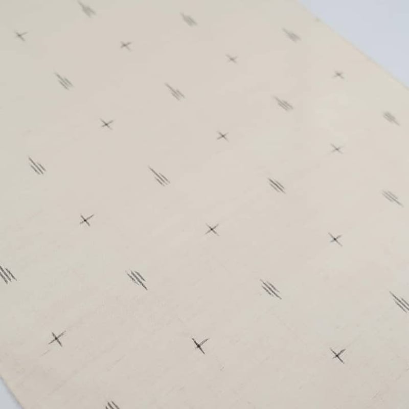 福寿草 市松綾織 絣 紬 小紋 商品検索 - 銀座きもの青木｜長く大切に着