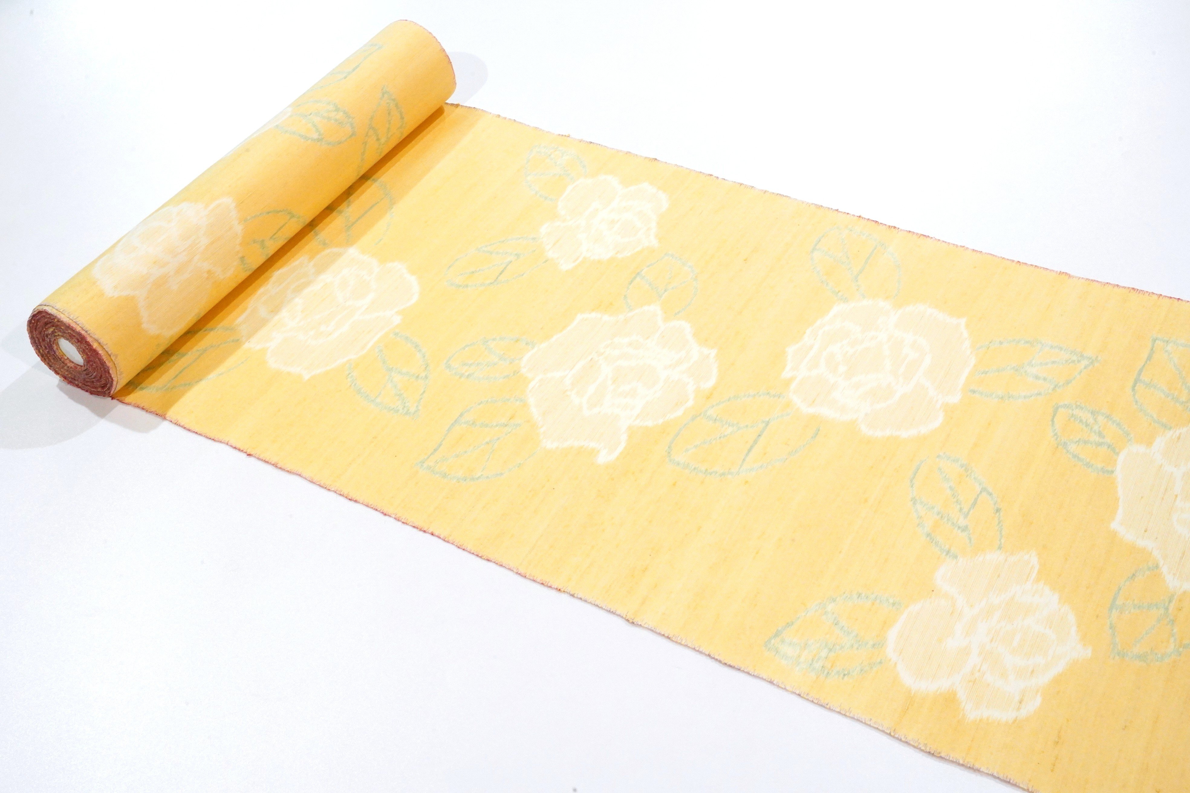 紬「千切屋謹製縹紬・絵絣・薔薇」 | MINOKO STORE