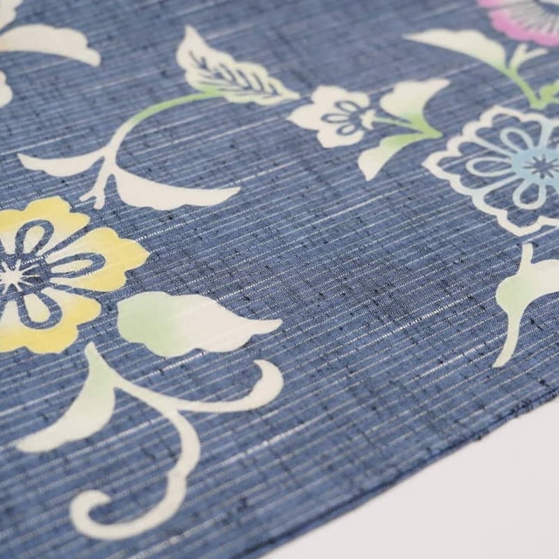 竺仙浴衣「綿紬・女性向け・花唐草」 | MINOKO STORE