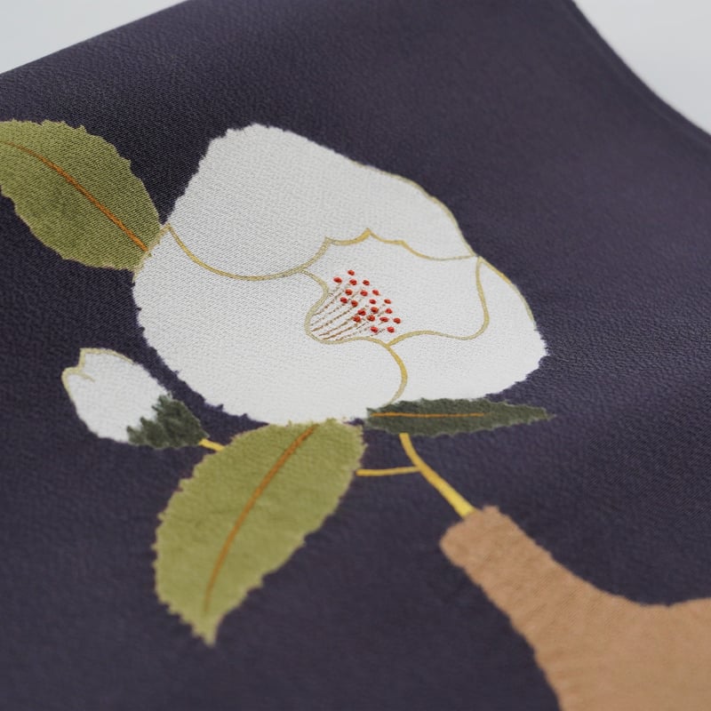 九寸帯「染の川勝・花瓶に椿」 | MINOKO STORE