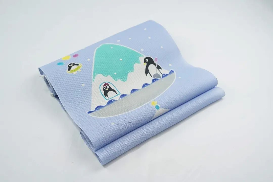 岡田その子さんの紗夏9寸名古屋帯 新品　未使用 夏九寸帯(名古屋帯)「岡田その子・型絵染・十薬」 | MINOKO STORE