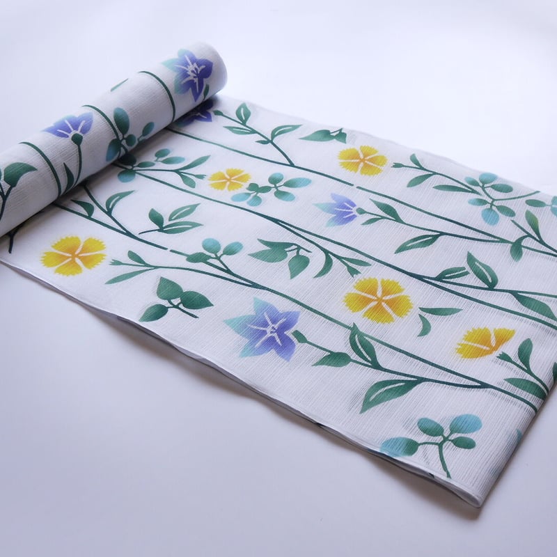 竺仙浴衣「綿絽・女性向け・撫子に桔梗」 | MINOKO STORE 竺仙浴衣「綿絽・女性向け・撫子に桔梗」 | MINOKO STORE