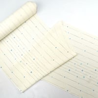 九寸(名古屋帯)「手紡ぎ木綿・織工房いついろ・山下絵里」 | MINOKO STORE