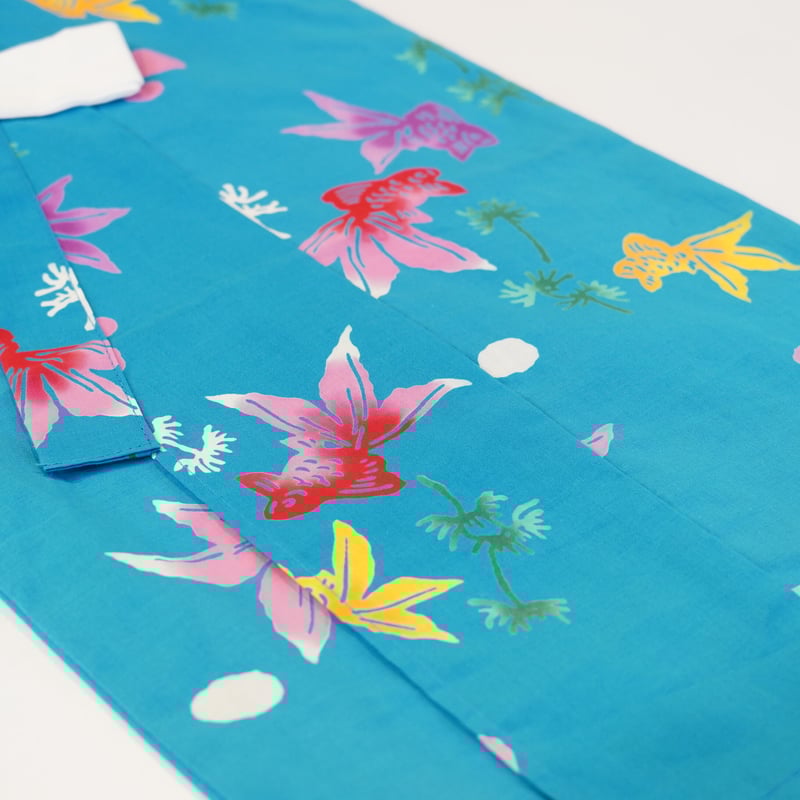 子ども浴衣「青色・金魚・90サイズ」 | MINOKO STORE