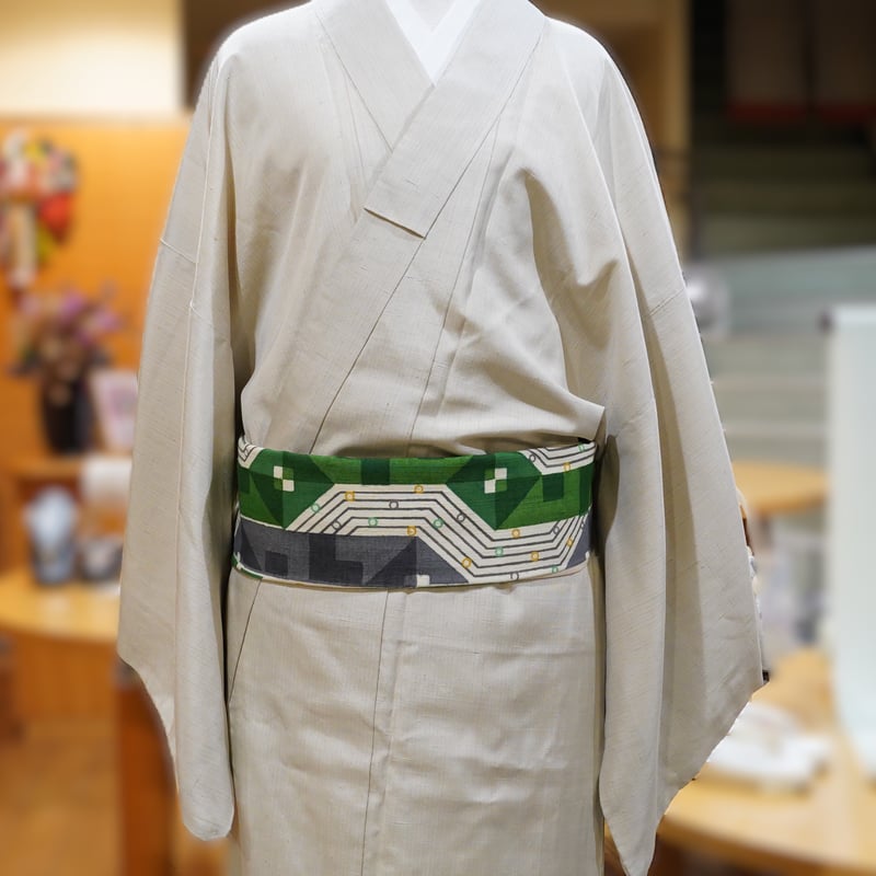 角帯「岡本隆志・型絵染・幾何学」 | MINOKO STORE