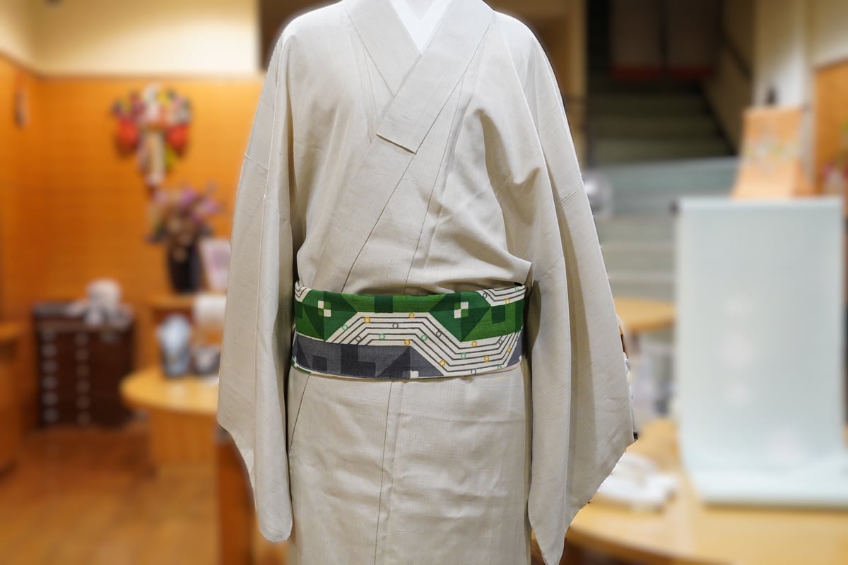 角帯「岡本隆志・型絵染・幾何学」 | MINOKO STORE