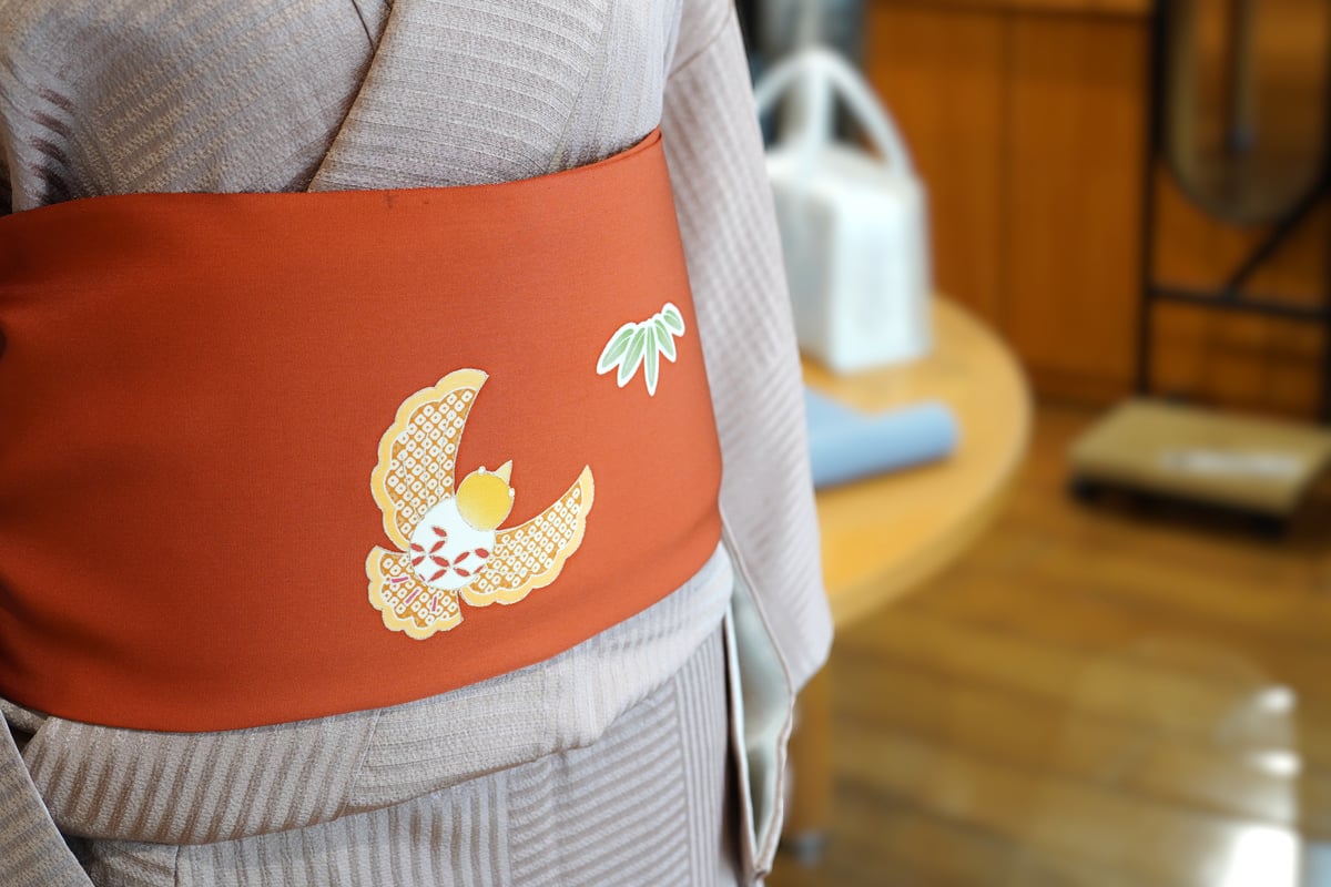 九寸帯（名古屋帯）「塩瀬・ふくら雀」 | MINOKO STORE