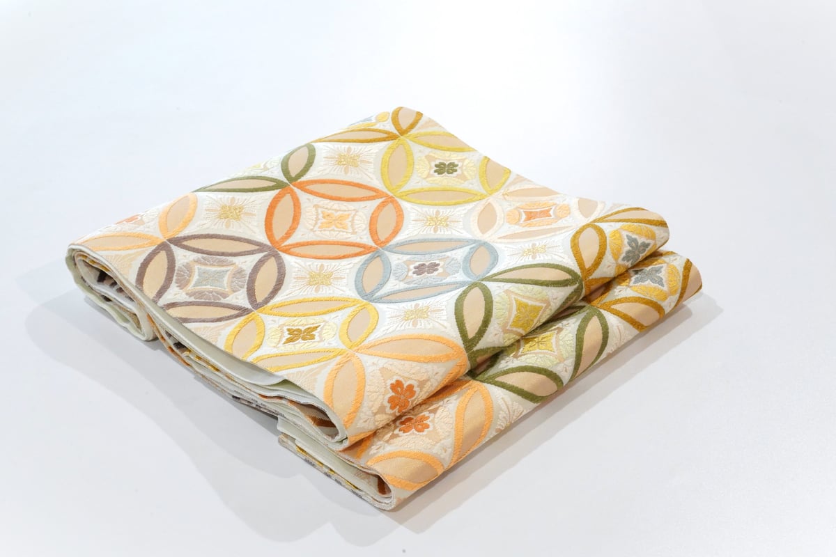 【単衣にも】ふっくらとした織を楽しむ　つづれ唐織の袋帯 綴れ織 ふっくら唐織 金通し 袋帯 二部式 作り帯 - メルカリ