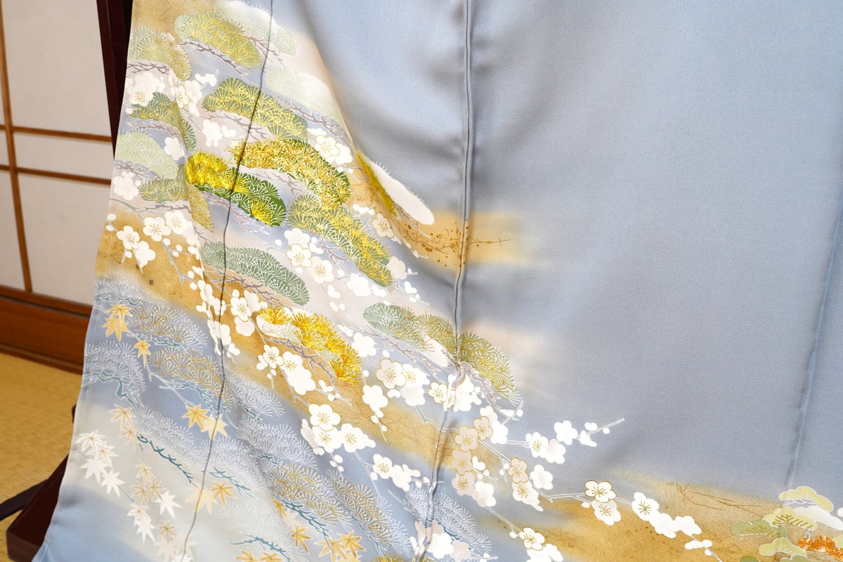 色留袖「京友禅・松づくし・水浅葱色」 | MINOKO STORE