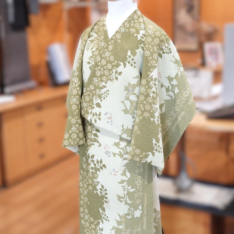 小紋「総柄小紋・本草木染・草影」 | MINOKO STORE