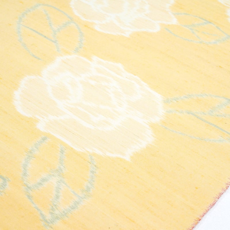 絵絣紬「千切屋謹製縹紬・絵絣・薔薇」 | MINOKO STORE
