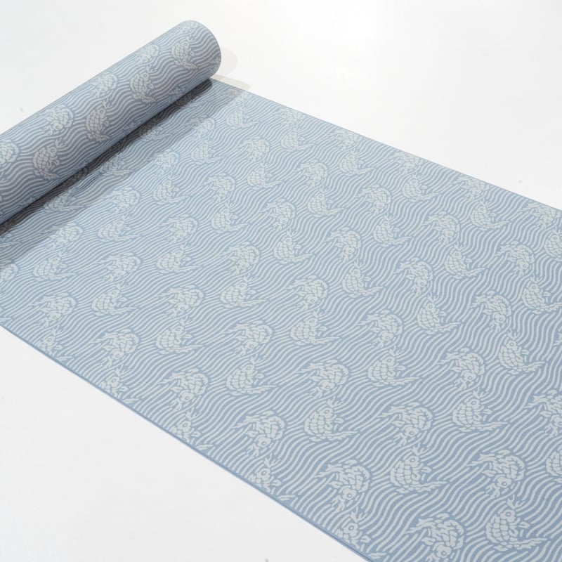 長襦袢「男性向け・荒磯模様・縹色」 | MINOKO STORE
