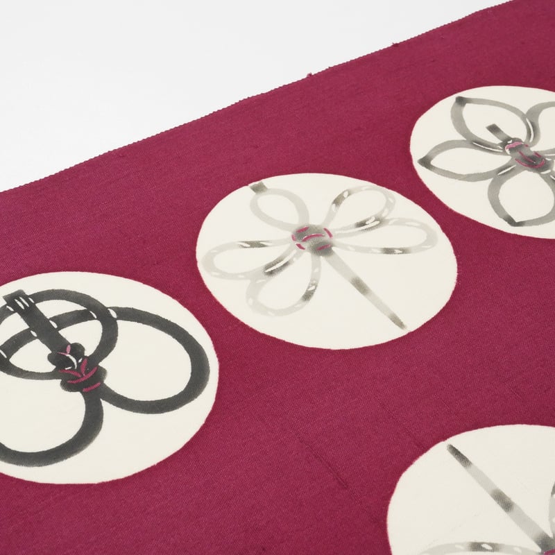 九寸帯(名古屋帯)「岡田その子・型絵染・組紐」 | MINOKO STORE