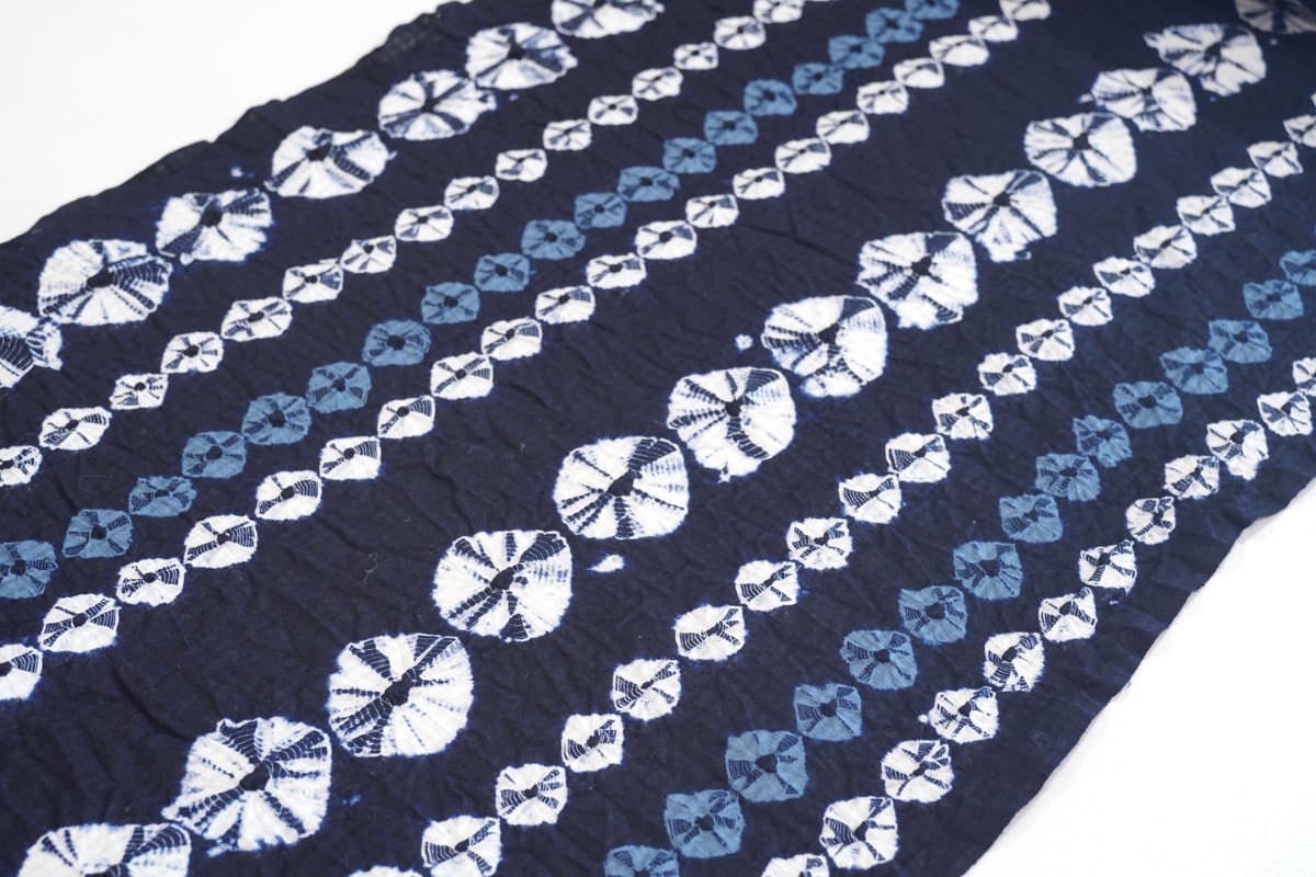 有松鳴海絞り浴衣「男性向け広巾・帽子絞り」 | MINOKO STORE