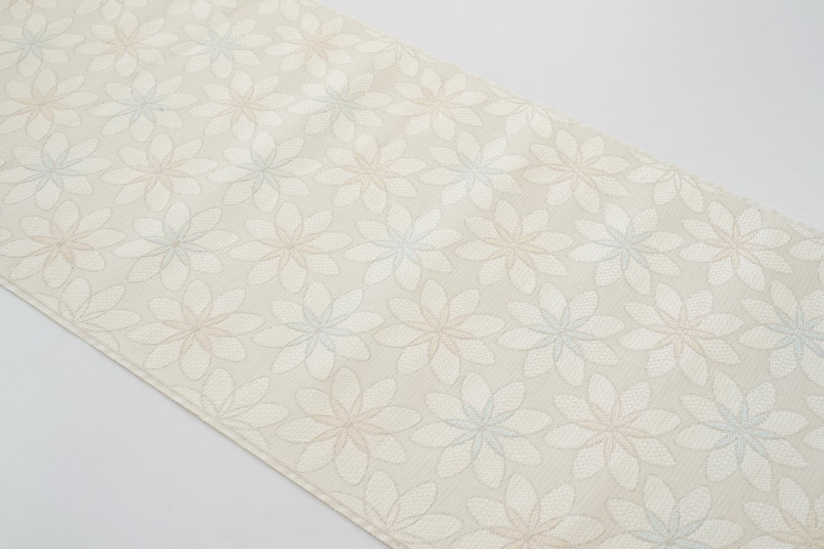 織楽浅野 単衣九寸(名古屋帯)「八花」 | MINOKO STORE