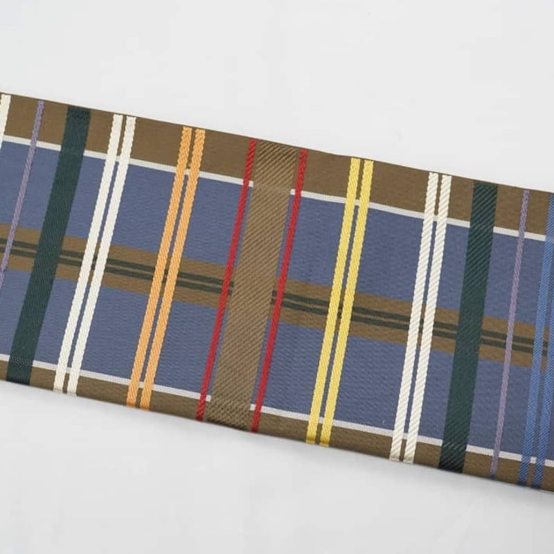 kimonoarisa●厳選●未使用同然●洒落袋帯●洛風林●正絹●長尺●456 京袋帯「洛風林・縞格子」 | MINOKO STORE