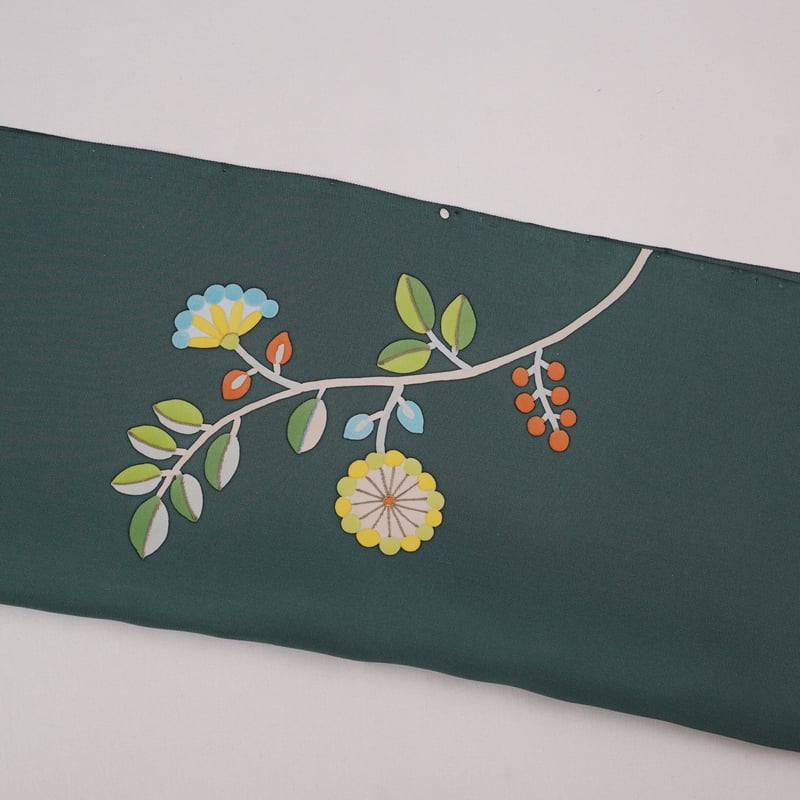 九寸(名古屋帯)「染の川勝・塩瀬・染め帯・花唐草」 | MINOKO STORE 九寸(名古屋帯)「染の川勝・塩瀬・染め帯・花唐草」 | MINOKO STORE