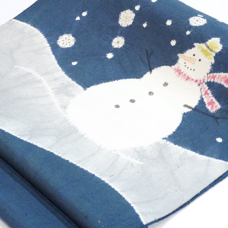 九寸帯(名古屋帯)「森健持・辻が花染・スノーマン」 | MINOKO STORE 九寸帯(名古屋帯)「森健持・辻が花染・スノーマン」 | MINOKO STORE