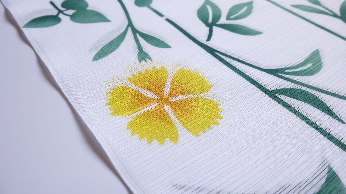 竺仙浴衣「綿絽・女性向け・撫子に桔梗」 | MINOKO STORE