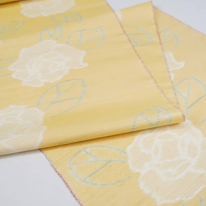 千切屋謹製縹紬 絵絣紬「薔薇」 | MINOKO STORE