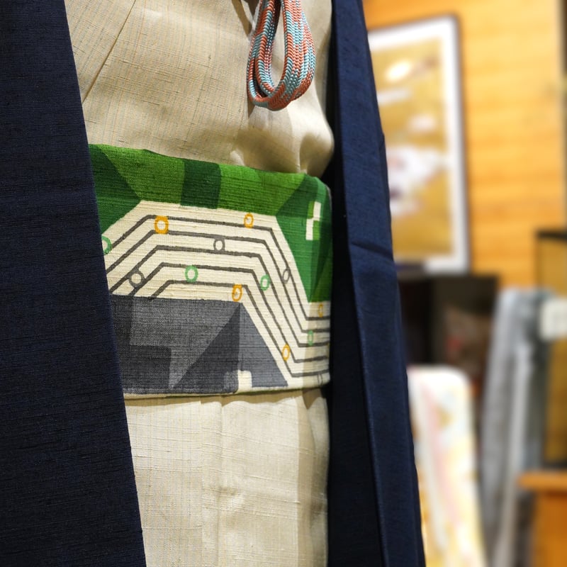 角帯「岡本隆志・型絵染・幾何学」 | MINOKO STORE