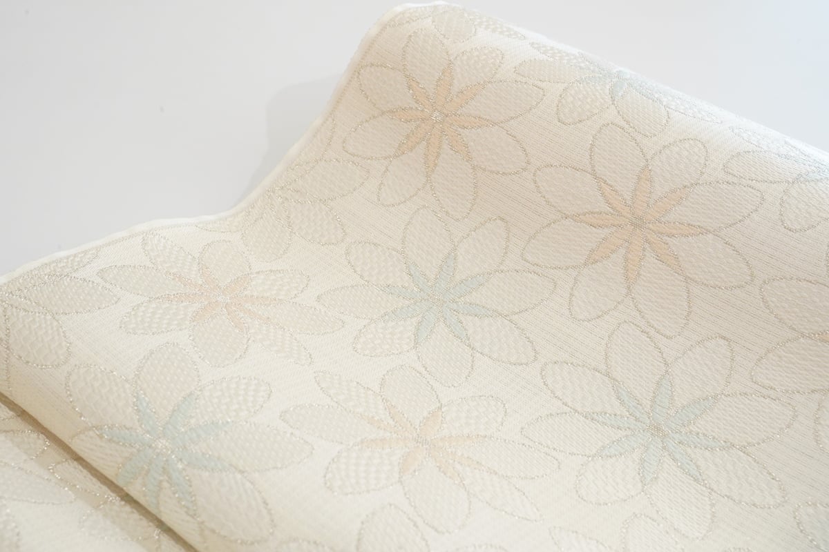 織楽浅野 単衣九寸(名古屋帯)「八花」 | MINOKO STORE