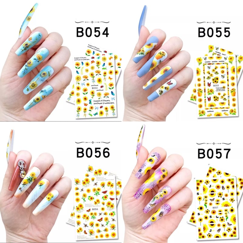 ネイルシール】ひまわり 12枚セット | Fleurir