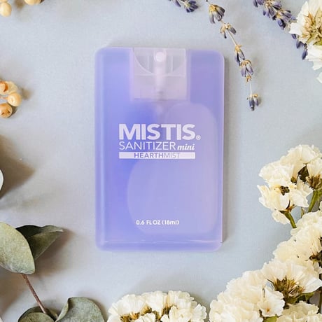 MISTIS SANITIZER mini (ラベンダーの香り/18mlボトル)| 日本製 携帯用除菌スプレー アロマミスト香る どこでも簡単カジュアル除菌（カード型ミニボトル）【LAVENDER】