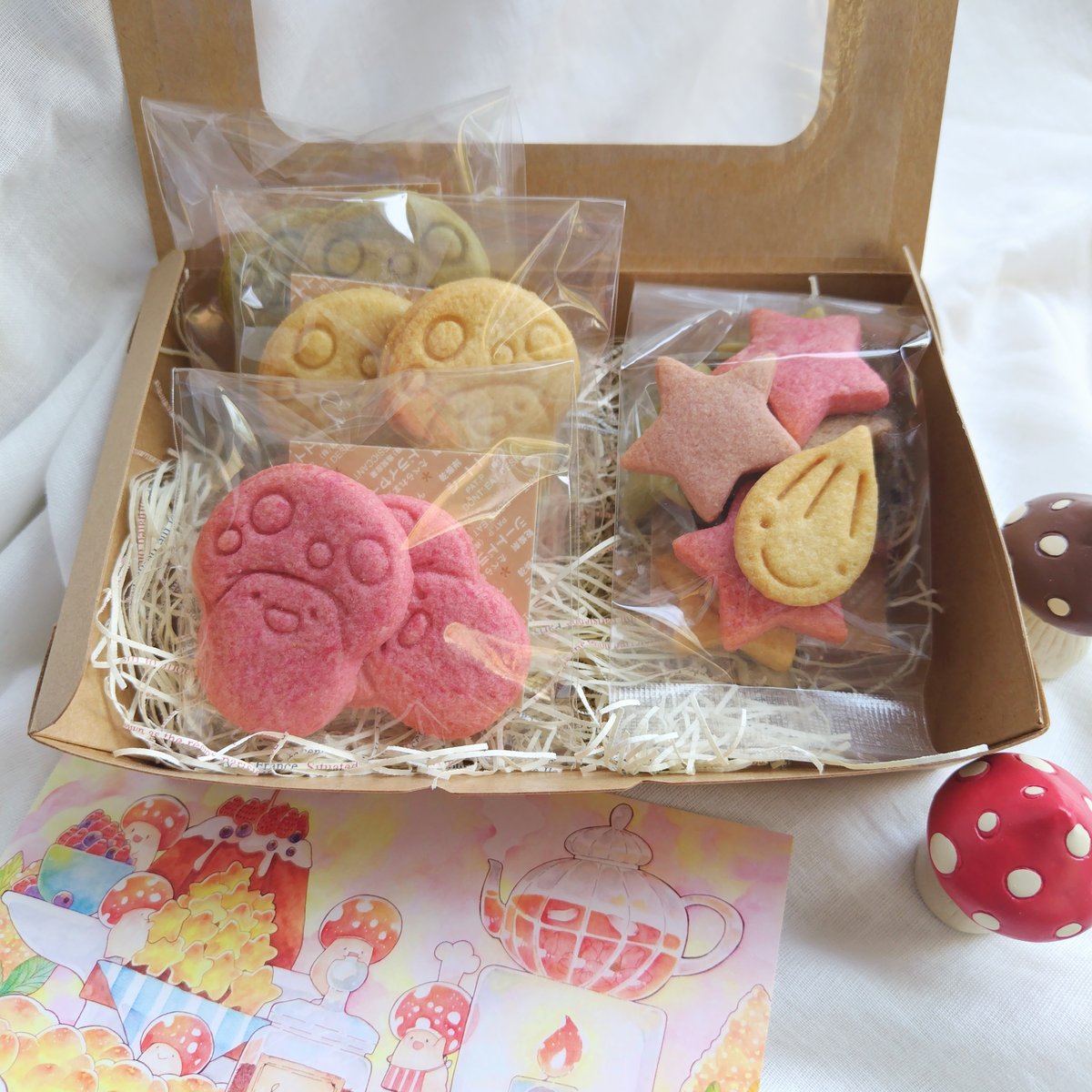 しあわせキノコクッキーBOX🍄 | アチェリのおやつ