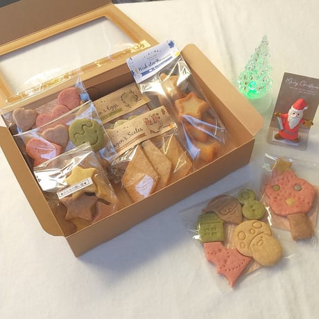 可愛い焼菓子BOX【ギフトにも使える12月X'masクッキー入り】