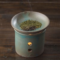 茶葉の香りに癒やされる｜茶香炉「錆(さび)色」【福島市　ちゃわん屋 磨久】