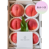 ＜6/20～受付開始＞【クール便】「吟壌桃」あかつき【フルーツファームカトウ 福島市】