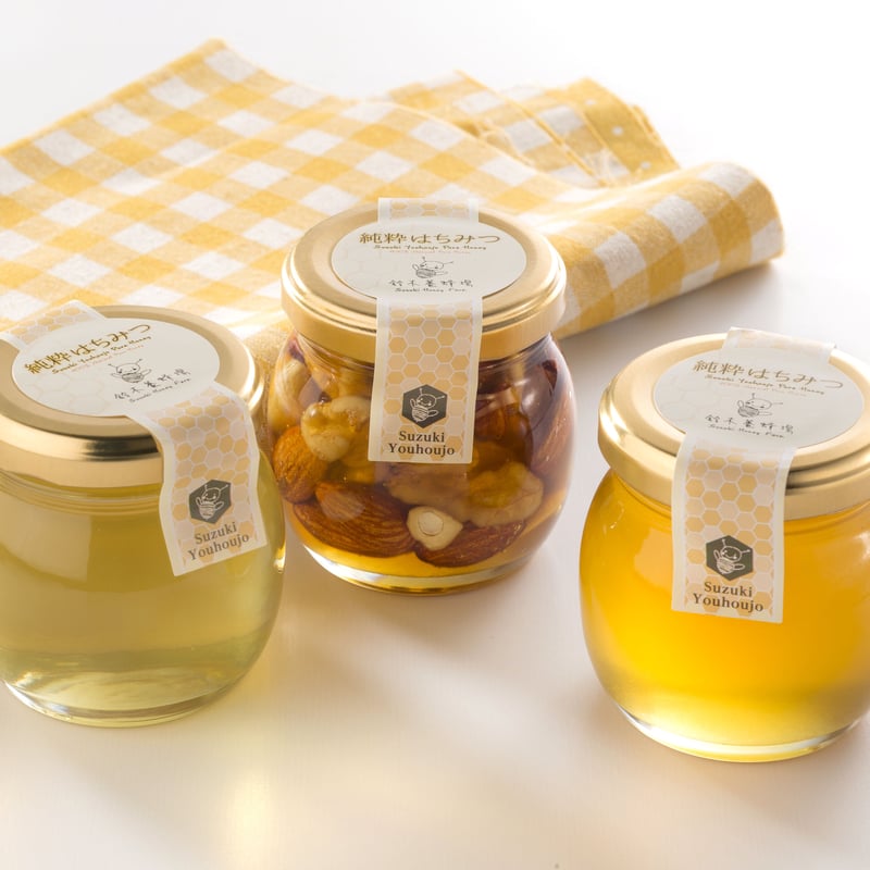 やさしい甘さの純粋はちみつ｜国産はちみつとハニーナッツのセット